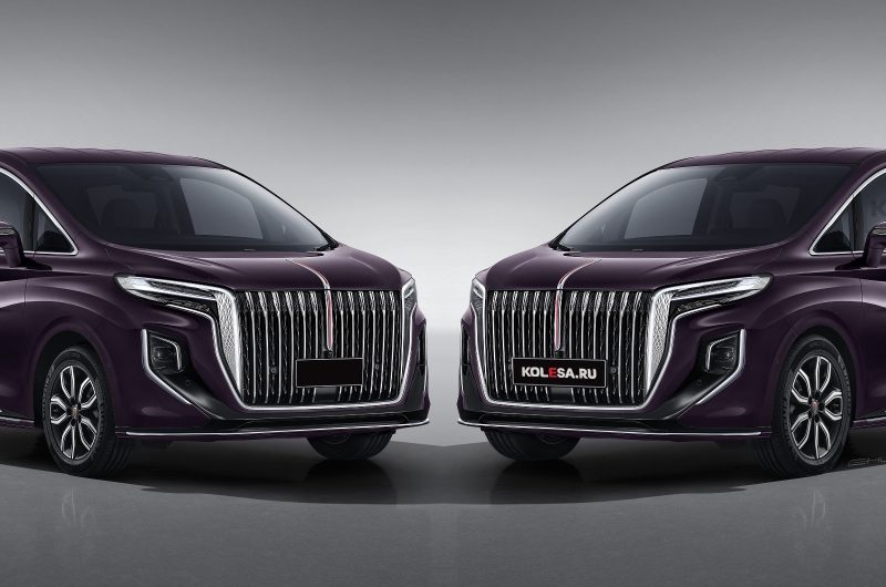 День ног: как выглядел бы минивэн Hongqi HQ9 на пропорциональных колёсах