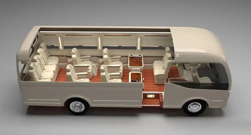 Hongqi представил гибридный автобус Guoyue REEV, цены известны