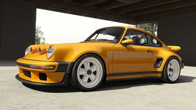 Очередной крутой Porsche 911 от Singer: широкий кузов, четыре фары и атмосферные 426 л.с.