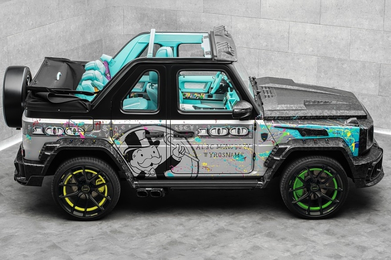 Брызги, усы и доллары: Mansory опять «порезала» G-класс и раскрасила его в стиле поп-арт