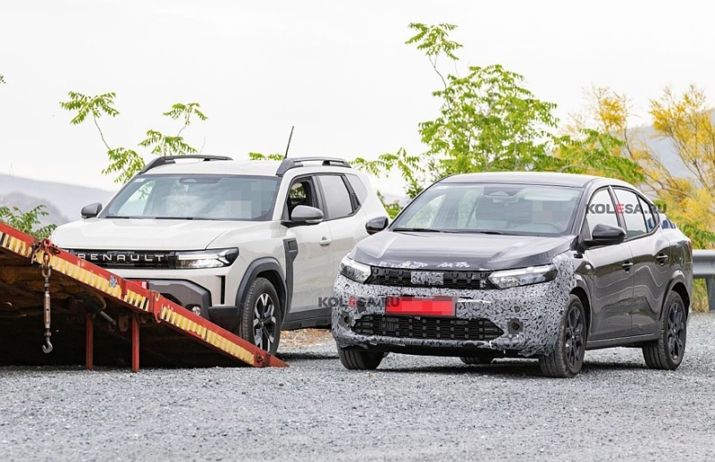 Dacia готовит обновлённый Logan: седан засветился на фото