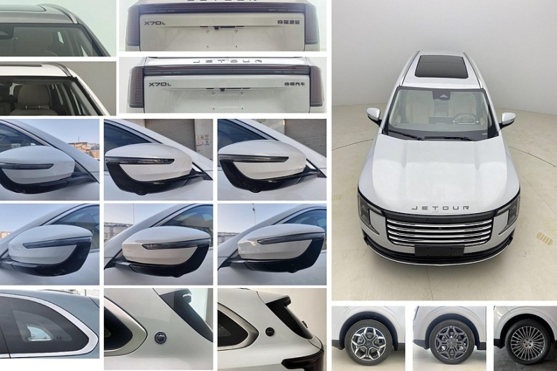 К дебюту готовится кроссовер Jetour X70L: фото без камуфляжа