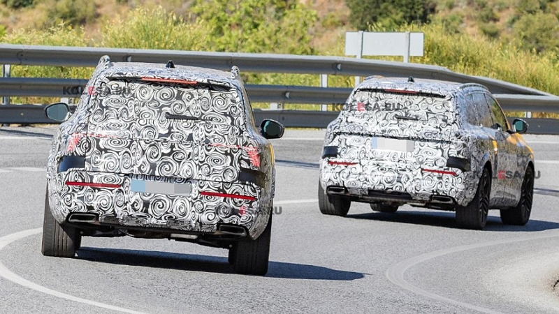 Новый флагманский кроссовер Audi Q9 проехался на камеру