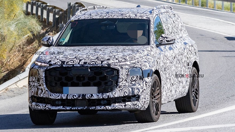 Новый флагманский кроссовер Audi Q9 проехался на камеру