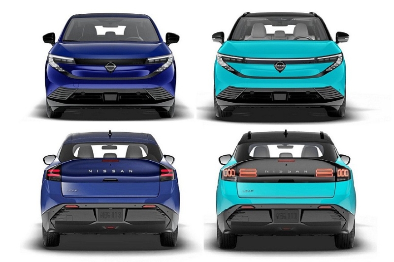 Новый кроссовер Nissan Leaf: показаны «простые» версии