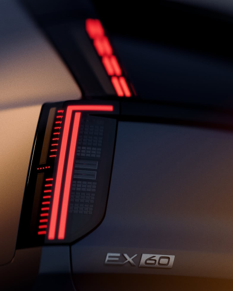 Новый кроссовер Volvo EX60 готовится к премьере: ещё один тизер