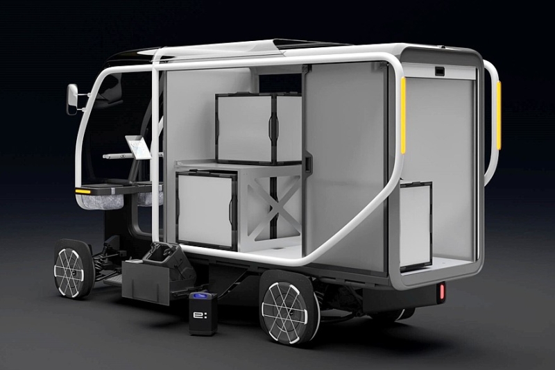 Вместо Acura NSX — педальный конь для курьеров: встречаем Fastport eQuad от Honda