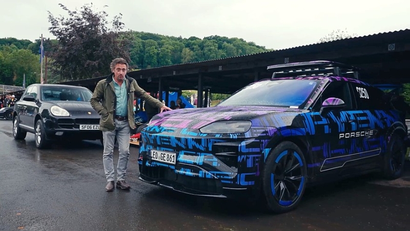 Новый Porsche Cayenne: рекорд от гонщицы-блондинки и грузовой тест от Ричарда Хаммонда