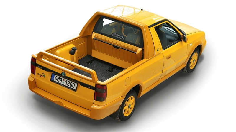 Новый Skoda Felicia Fun: прогулочный пикап с салоном в стиле ретрофутуризма