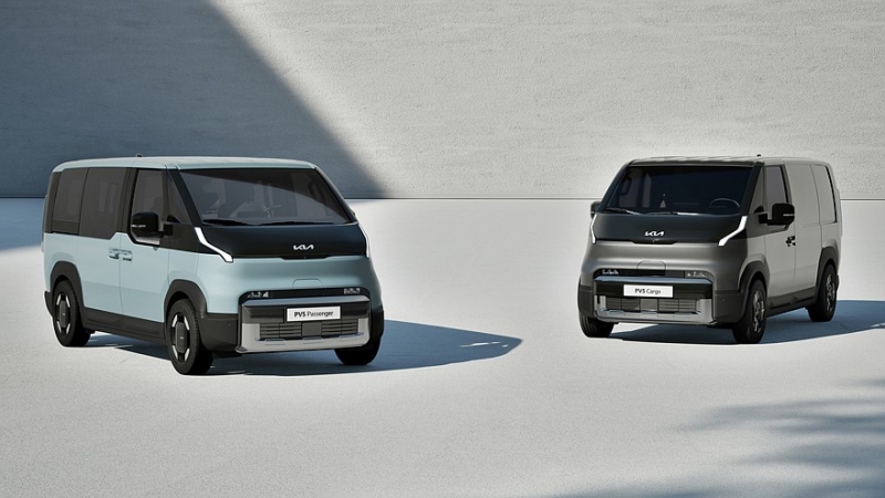 Kia готовит к скорой презентации шасси PV5: опубликован первый тизер новинки