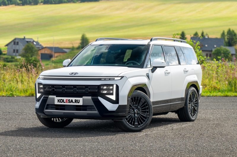 Обновлённый Hyundai Santa Fe: первые изображения