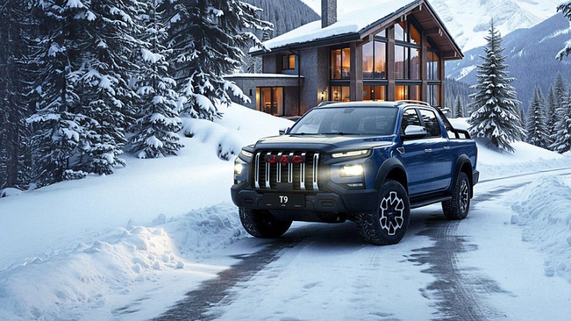 В России стартовали продажи новой версии флагманского пикапа JAC T9, цена известна