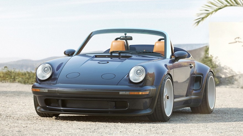 Рестомод Porsche 911 Carrera Cabriolet от Singer: убирающиеся фары и новый откидной верх