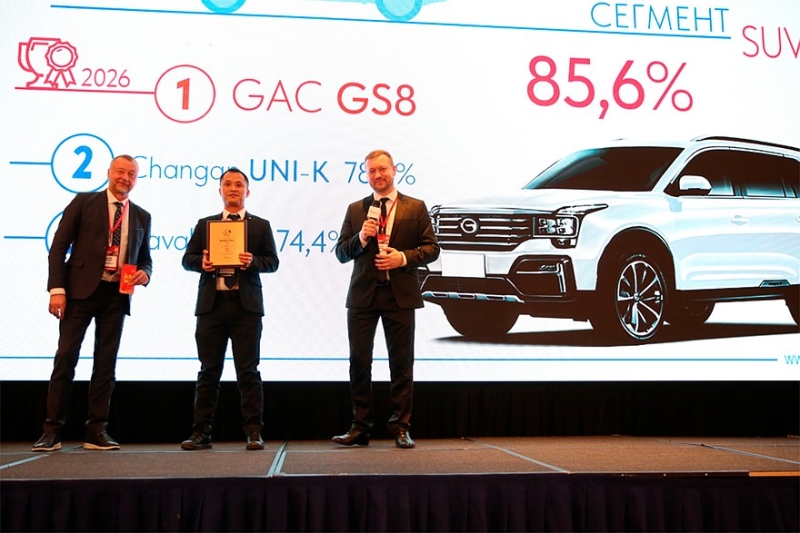 GAC GS8 занял первое место в рейтинге «Автостата» по остаточной стоимости
