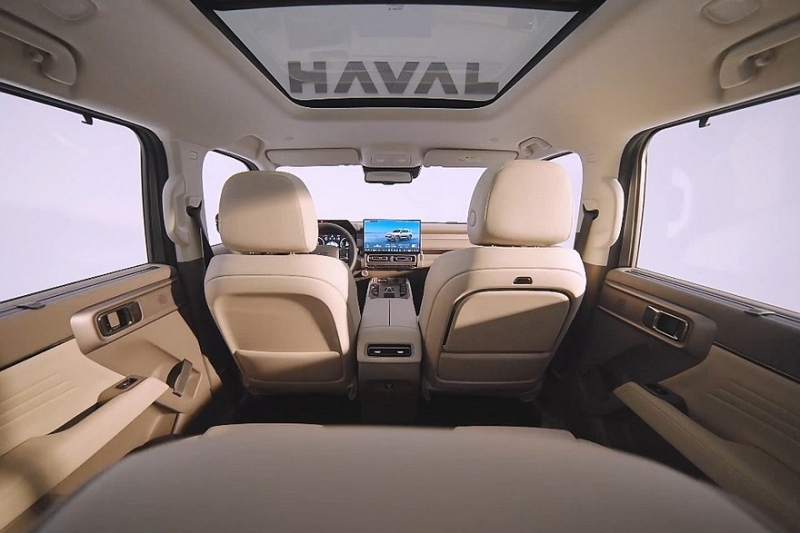 Удлинённый кроссовер Haval Raptor Plus: показан интерьер