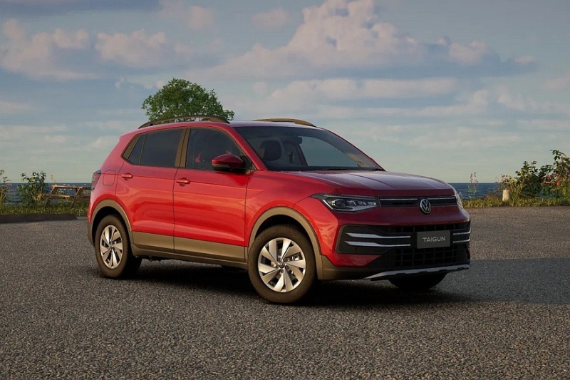 Рестайлинговый кроссовер Volkswagen Taigun: более солидный облик и новая коробка