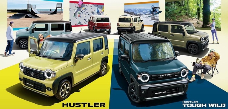 Кроссовер Suzuki Hustler и его &laquo;внедорожная&raquo; версия Tough Wild пережили скромный рестайлинг