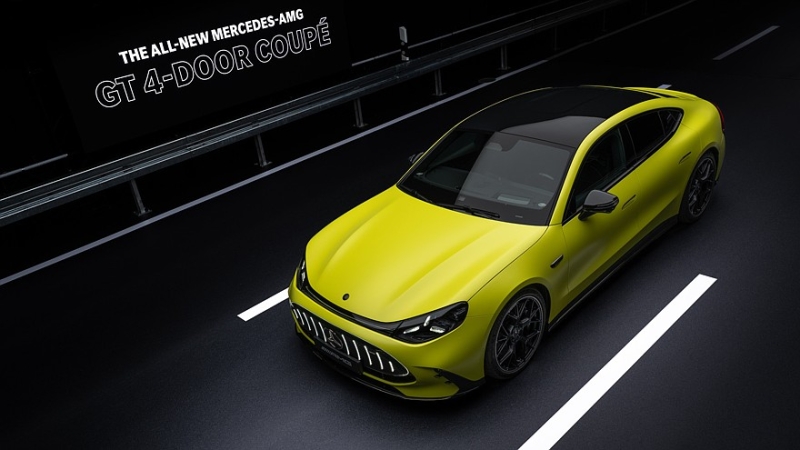 Новый Mercedes-AMG GT 4-door Coupe получил трёхмоторную 1169-сильную установку