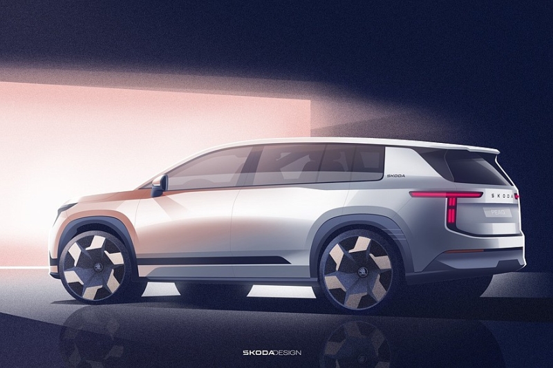 Большой кроссовер Skoda Peaq: показан интерьер