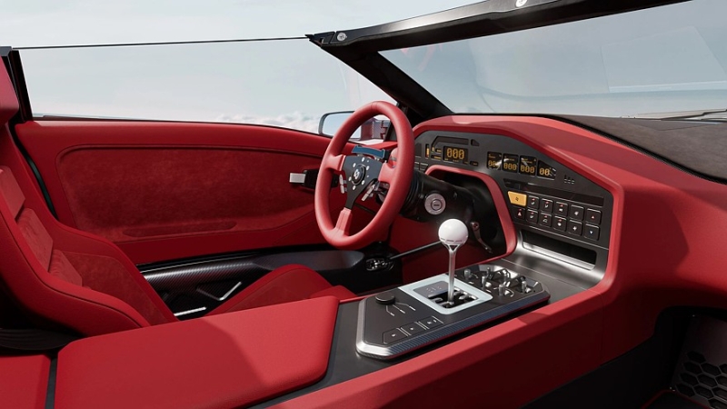Eccentrica V12 Roadster: открытая версия рестомода на базе Lamborghini Diablo