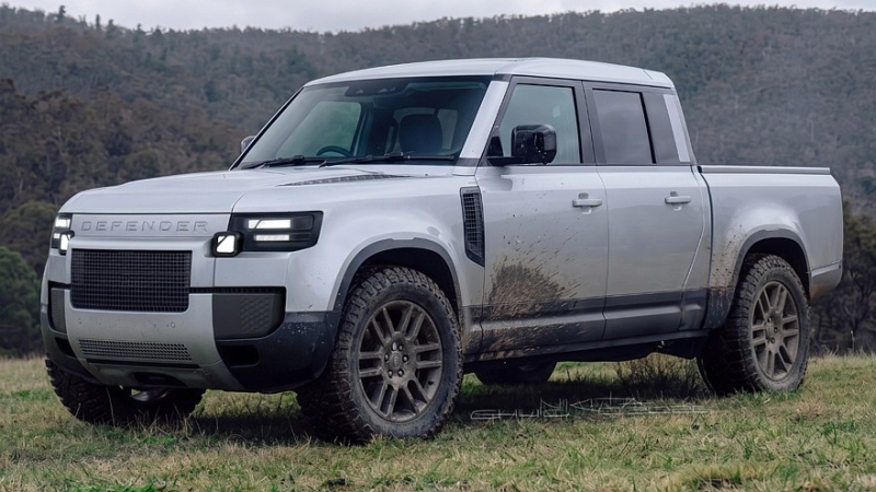 Новый пикап Land Rover Defender: первые изображения