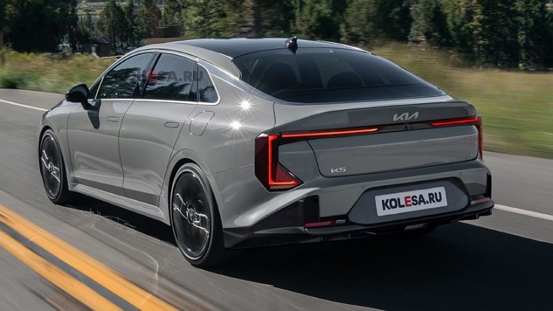 Второй рестайлинг Kia K5: первые изображения