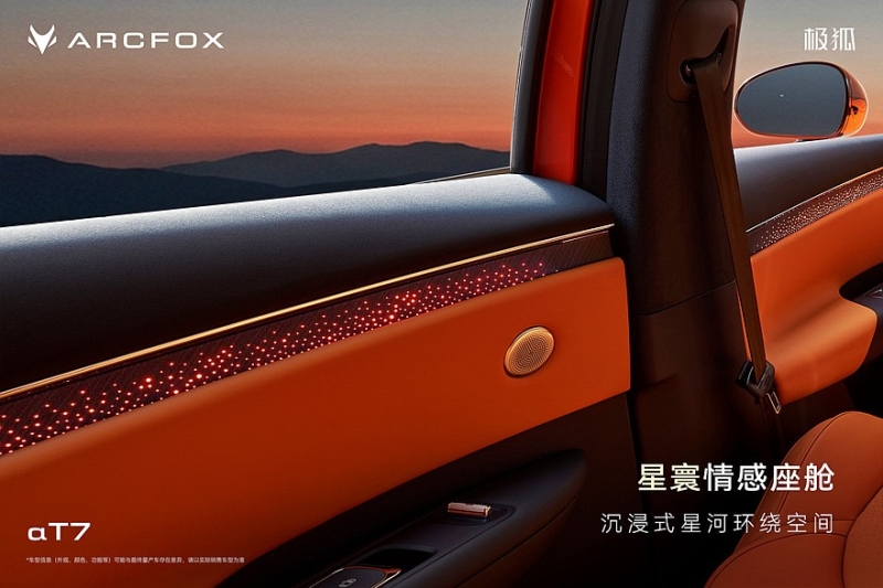 Кроссовер Arcfox Alpha T7 со спортивным имиджем от BAIC: показан интерьер